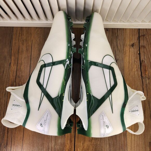 Nike Alpha Menace Elite 3 Mens Size 14 White Green Football Cleats DM1792-103 main image 2